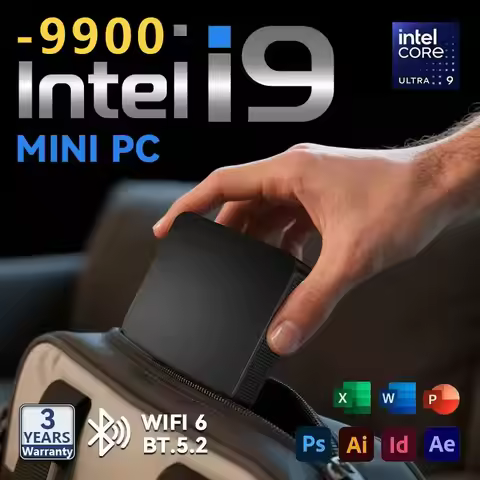 New Windows 11 Pro Intel Core i9-9900 Mini PC 16GB DDR4 1/2TB M.2 SSD Gaming PC WIFI 6 BT5.2 4K HD M