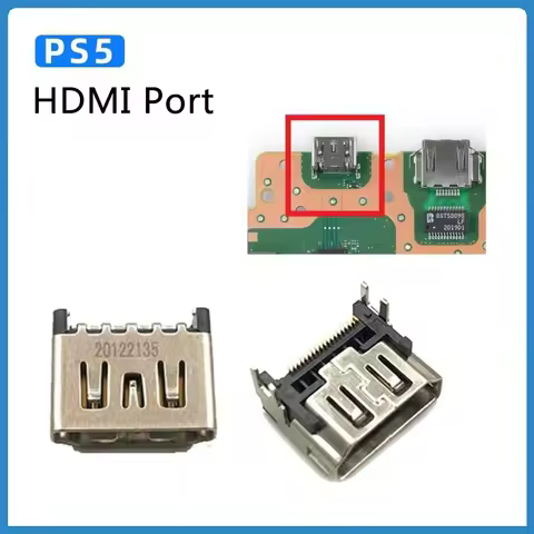 50Pcs Original New For PS5 HDMI Port Socket Jack For Sony Play Station 5 Game Console Compatible Int