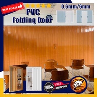 PVC folding door accordion household sliding door partition wall panel divider door Bathroom sliding