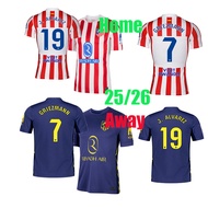 S-XXXXL       25/26 GRIEZMANN jersey Atlético_Madrid Home clothe 25/26 KOKE J.ALVAREZ SORLOTH GALLAG