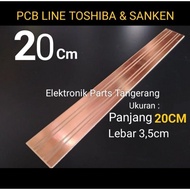 PCB LINE TRANSISTOR SANKEN TOSHIBA 20cm PCB LINE SANKEN PCB LINE TOSHIBA PCB TRANSISTOR PANEL SANKEN