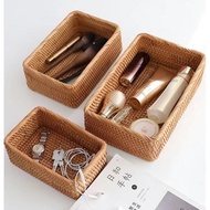 Handmade Vietnamese Rattan, Living Room and Bedroom, Rattan Storage Basket, Storage Basket, Desktop 