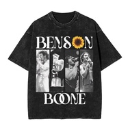 Benson Boone Heart Tour 2025 washed men's fashionable street cotton T-shirt