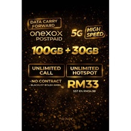One XOX Black Plan B33 RM33 | 130GB Data + Unlimited Call | Hotspot Besar | Tiada Kontrak