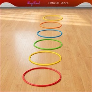 MagiDeal 8 Pieces Hopscotch Rings Coordination Training Jumping Rings Motor Skills Jump Hoop Set for