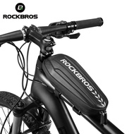 ROCKBROS Bag Bicycle Hard Shell Front Frame Tube Bike Rainproof MTB Road Folding Saddle Bag Multifunctional Capacity