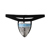 Men's Low-Rise Sexy Sheer Lace Thong Breathable Sexy Underwear Cutout Men's Flirty Underwear