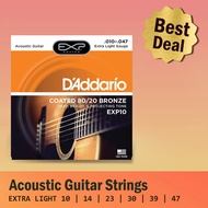 [ONLINE PURCHASE ONLY] [USA MADE &amp; Original] D'Addario EXP Coated 80/20 Bronze Acoustic Guitar