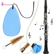 [Menolana] Clarinet Cleaning Kit Microfiber Cloth Mouthpiece Brush Wind Instrument Care for Clarinet