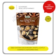 DJ&A SHITAKE MUSHROOM CRISPS LIGHTLY COOKED & SEASONED 65G | Snek Rangup Cendawan Shiitake