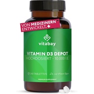 Vitabay D3 Depot 10000 IU 240 Tablet Dosis D3 Tablet & Kapsul Vit D D 10000