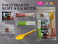 Camelia Grosir Store -  Paket Kopi Ala Hotel , 5 pcs kopi Nescafe Clasic , 5 pcs gula aren stick, 5 