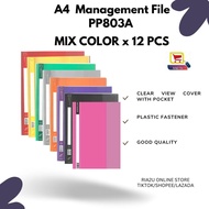 Management File A4 PP / Report File / Office File / Pocket File / Fail Warna Warni