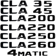 Car Trunk Letters Logo Emblem Badge Decals Sticker For Mercedes-Benz CLA Class CLA35 CLA45 CLA260 CL