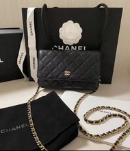 Chanel woc金扣荔枝皮