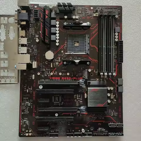 used for ASUS PRIME B350-PLUS AM4 AMD B350 ATX Motherboard DDR4 M.2 HDMI Ryzen 1-5G