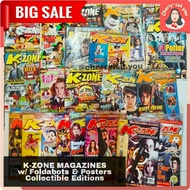 K-ZONE MAGAZINES w/ FOLDABOTS 2 (2004 - 2009)+POSTER, STICKERS &TOYS|Vintage K Zone/KZone Back Issue