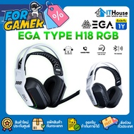 🎧EGA TYPE H18 RGB Headset Gaming 🎧ไร้สาย 2.4G/BT 5.3🔋แบต 30H ปรับ Game Mode✨เสียงกระหึ่ม รอบทิศทาง