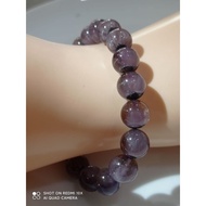 #B316 100% Natural Translucent Auralite 23 Bracelet 10.6mm 极光