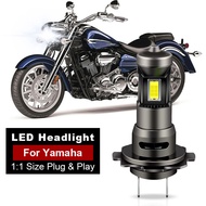 1/2PCS H7 Led Headlights Super Bright For Yamaha XV1900 Roadliner 2006-2007 YZF R1 R3 R6 FZ1 FZ6 MT0