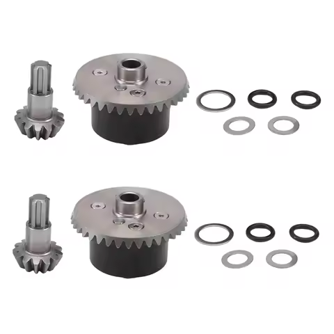 2 Set X Metal Diff Case Diff Gear 37T Input Gear 13T For ARRMA 1/10 Kraton Senton Big Rock Granite O
