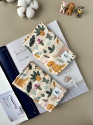 【揹巾口水巾】 韓國恐龍森林純棉布  6重紗 揹巾保護套 揹巾口水
