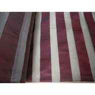 Cheap Zone~Coffee Red Striped Gauze Curtain Cloth 333cm~(201 * 300cm) 223cm Wide.curtains.tablecloth