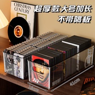 ชั้นวางแผ่นเสียง CD แบบแยกช่อง Black Vinyl Album Display Storage Rack จัดระเบียบในบ้าน ชั้นวางของสำห