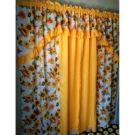 YELLOW SUNFLOWER Double Panel Curtain (115 by 72 inches)