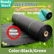 Weedmat 5m-200m Penutup Tanah Bumi- Pencegah Rumpai Weed mat WeedMat Weed Control Landscape Weed Con