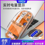Tiger Cat M133Wireless Bluetooth Three-Mode Transparent Mouse Rechargeable Girls Tablet Laptop Offic