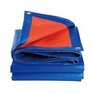 Waterproof Ready Made Tarpaulin Sheet Canvas - Blue Orange Colour 30ft&40ft