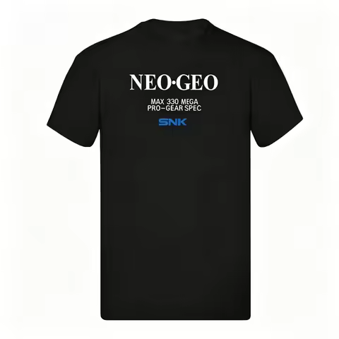 Neo Geo Max 330 Mega Pro Gear Spec SNK Men's Clothing Women's T-Shirt Summer Fashion Hip-Hop Short-s