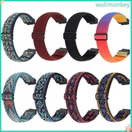 WU Adjustable Watch Bracelet for GarminForerunner 735xt Nylon Braided Elastic Bands