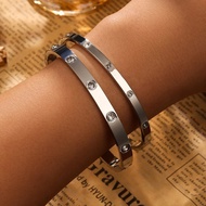 2 Chiếc Nữ Pháp Cartier-Phong Cách Vòng Tay Inox Chất Lượng Cao Quyến Rũ Trang Sức Thời Trang Vòng Đ