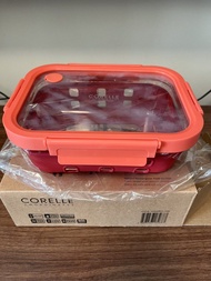 康寧飯盒 CORELLE 1050ml 方形玻璃保鮮盒連蓋 Rectangular food storage