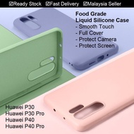 Huawei P30 P40 Pro P30 P30Pro P40Pro Liquid Silicone Smooth Touch Phone Case Casing Cover