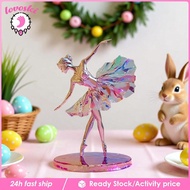 [Lovoski] 2D Flat Ballerina Decoration Dancing Girl Signs for Fireplace Shelf Bedroom