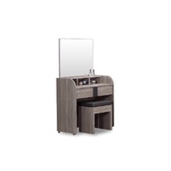 [特價]ASSARI-卡皮歐2.7尺化妝桌椅組(寬81x深41x高143cm)