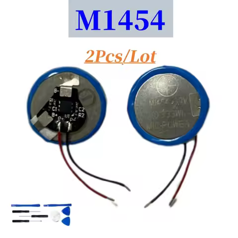 2Pcs M1454 CP1454 Battery for Bose SoundSport Free / Galaxy Buds Plus / B&O Beoplay EQ 1454 Batteria
