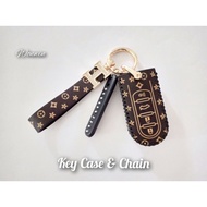 Perodua Bezza/Aruz/Myvi Leather Key Cover/Case Brown