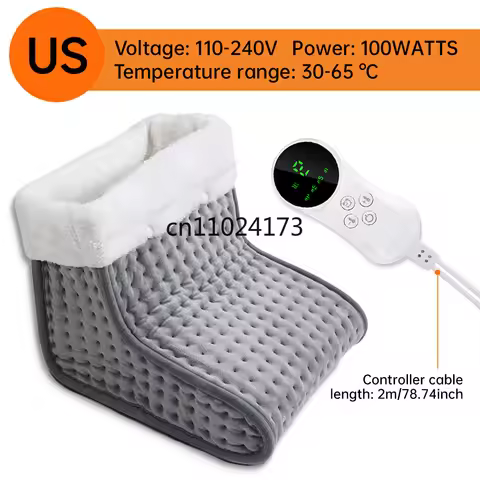 26*28*22cm Electric Heated Foot US/EU Warmers Soft Feet Heating Pad 9-gear adjustable temperature El
