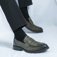 Men Casual Leather Shoes Formal Shoes Ins England Fashion Business Leather Shoes