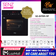 Senz [ SZ-OV7011-11F ] 70 Liter Fully Digital Touch Control Panel Smart Multi Oven Black Color