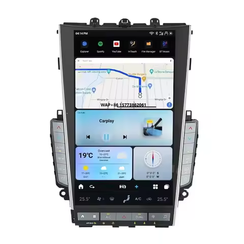 Latest Customized 13.6" Android 13 T Screen Car Radio Stereo Player for Infiniti Q50 Q50L Q60 Q60L M