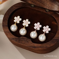 Earrings Female Temperament Earrings Light Luxury Pure Silver Earrings Shipped on Behalf S999 Small 