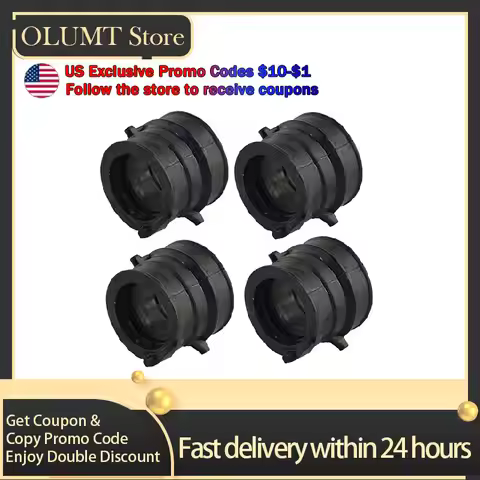 4pcs Motorcycle Carburetor Interface Intake Outlet Manifold For HONDA CBR250 MC14 MC17 MC19 MC22 CB2