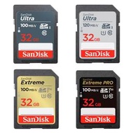 台灣公司貨 SanDisk Ultra Extreme Pro 32G 相機 記憶卡 SDHC 32GB 大卡 4K