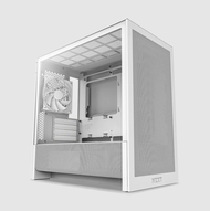 # NZXT H3 Flow (2025) - High Airflow Mid Tower mATX T.G PC Case # [ BLACK / WHITE ]