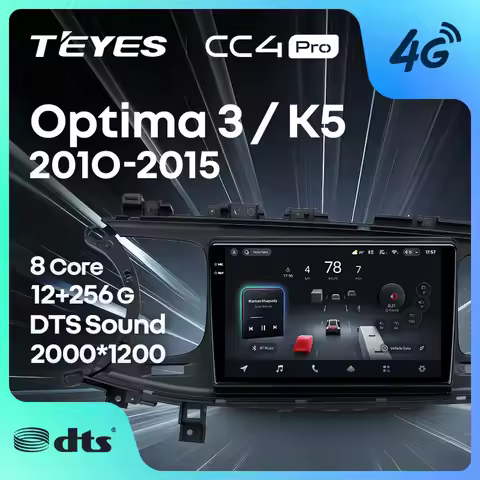 TEYES CC4 PRO For Kia Optima 3 K5 TF 2010 - 2015 CarPlay Radio Multimedia Stereo Car play Android Au